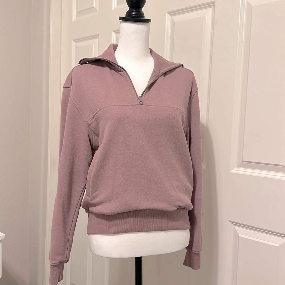 Mauve 1/4 Zip Sweater